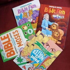 Bible‎ Fun Coloring, Watercolor, Sticker Activity Books